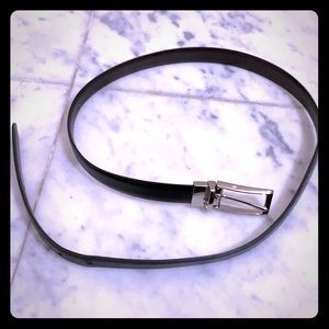 Black faux leather Belt